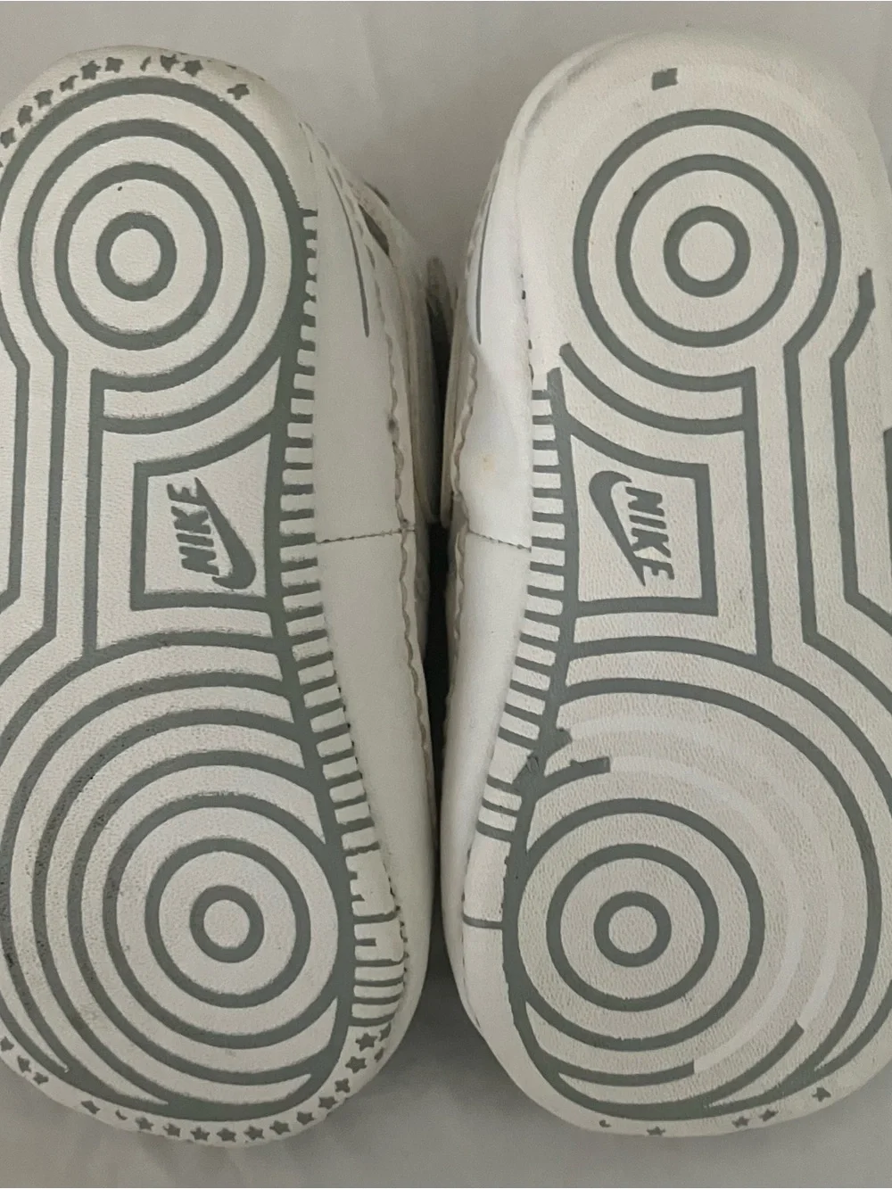 Nike Force 1 Kids White Leather Sneakers - Nike